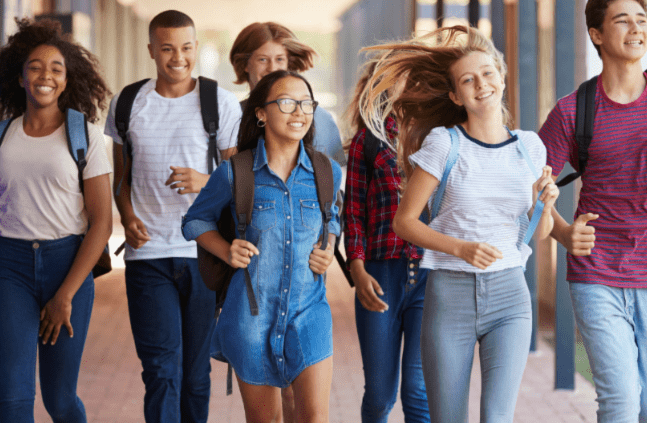Middle school children