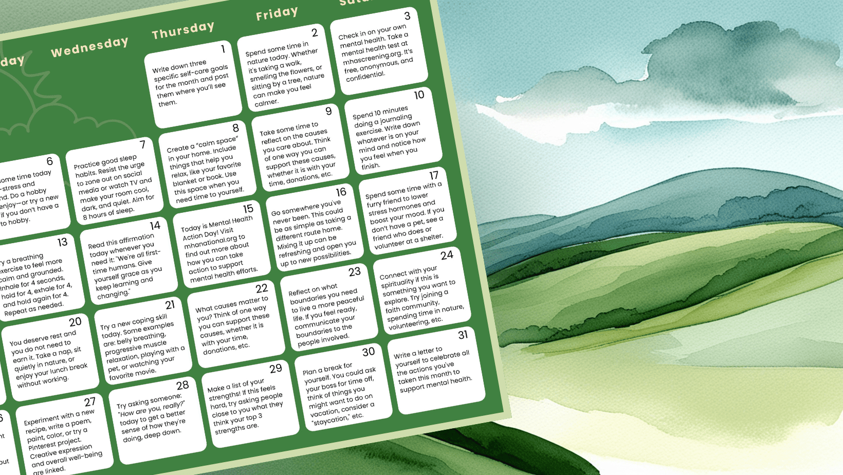 May is Mental Health Month
